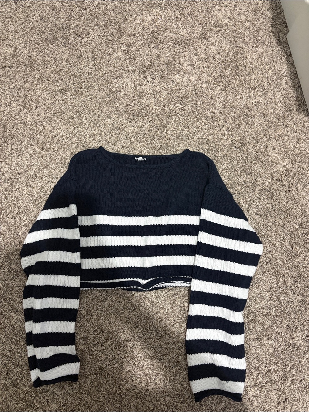 Garage Striped Cropped Sweater